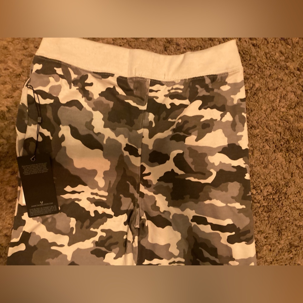 True religion gray camouflage sweat joggers